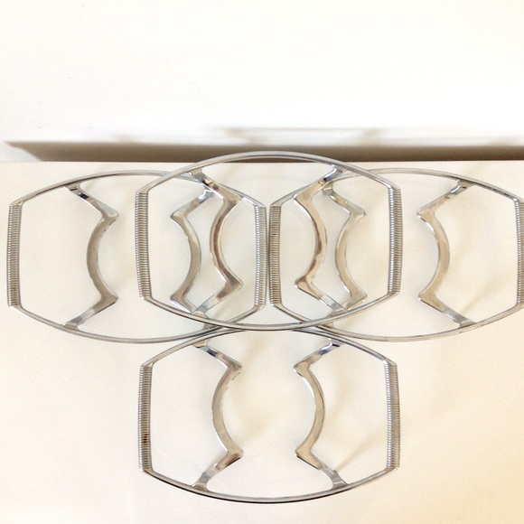 Corningware P-11-M Vintage Platinum Cradle - Picture 3 of 7